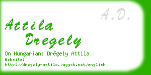 attila dregely business card